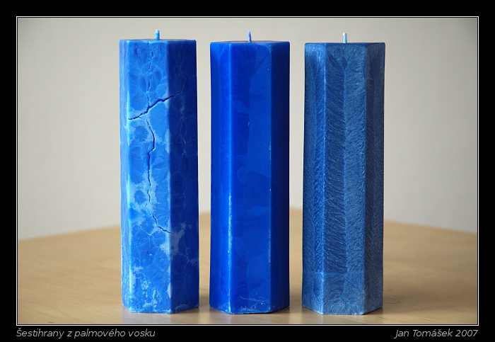 Šestihrany z palmového vosku